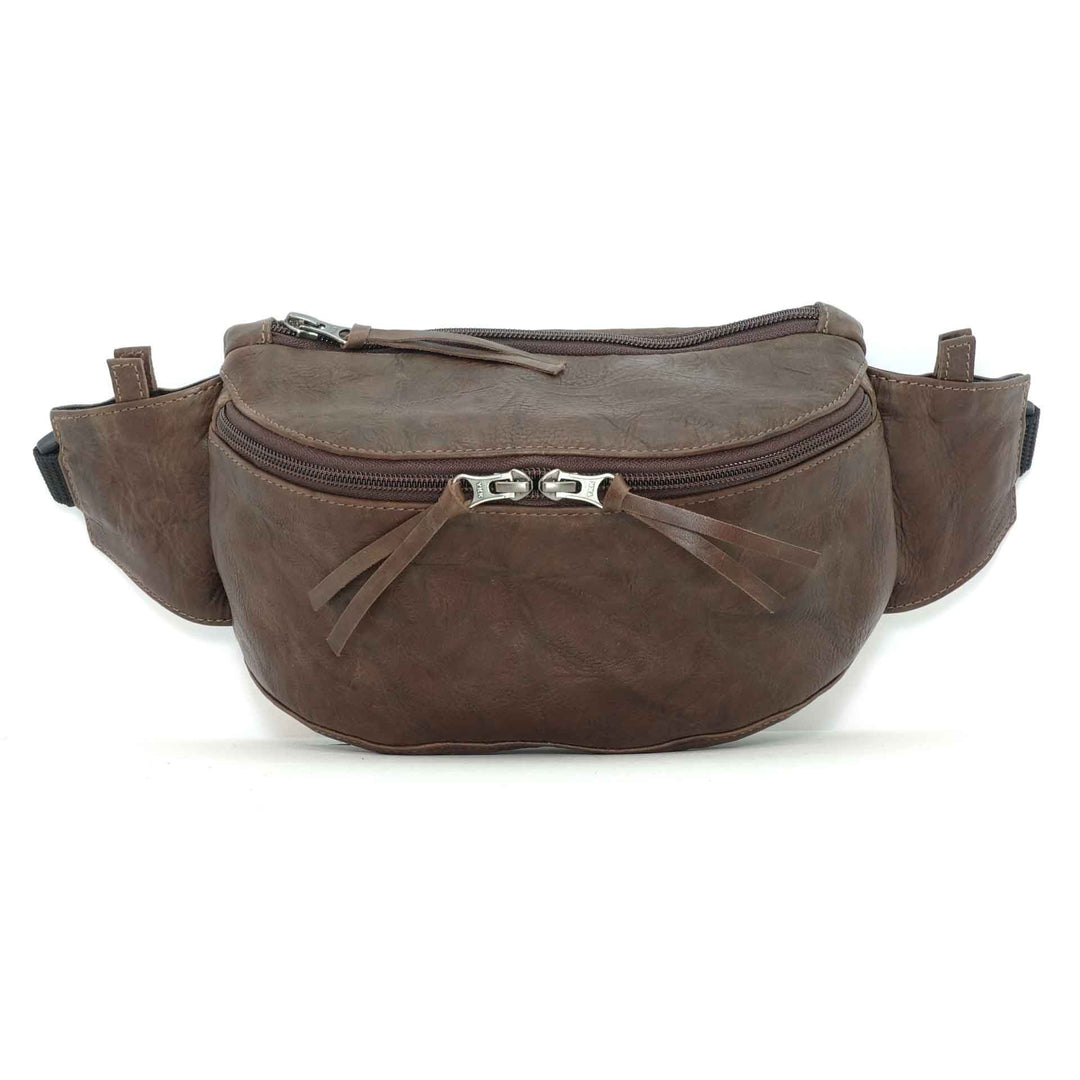 Carob Leather Waist-Bag