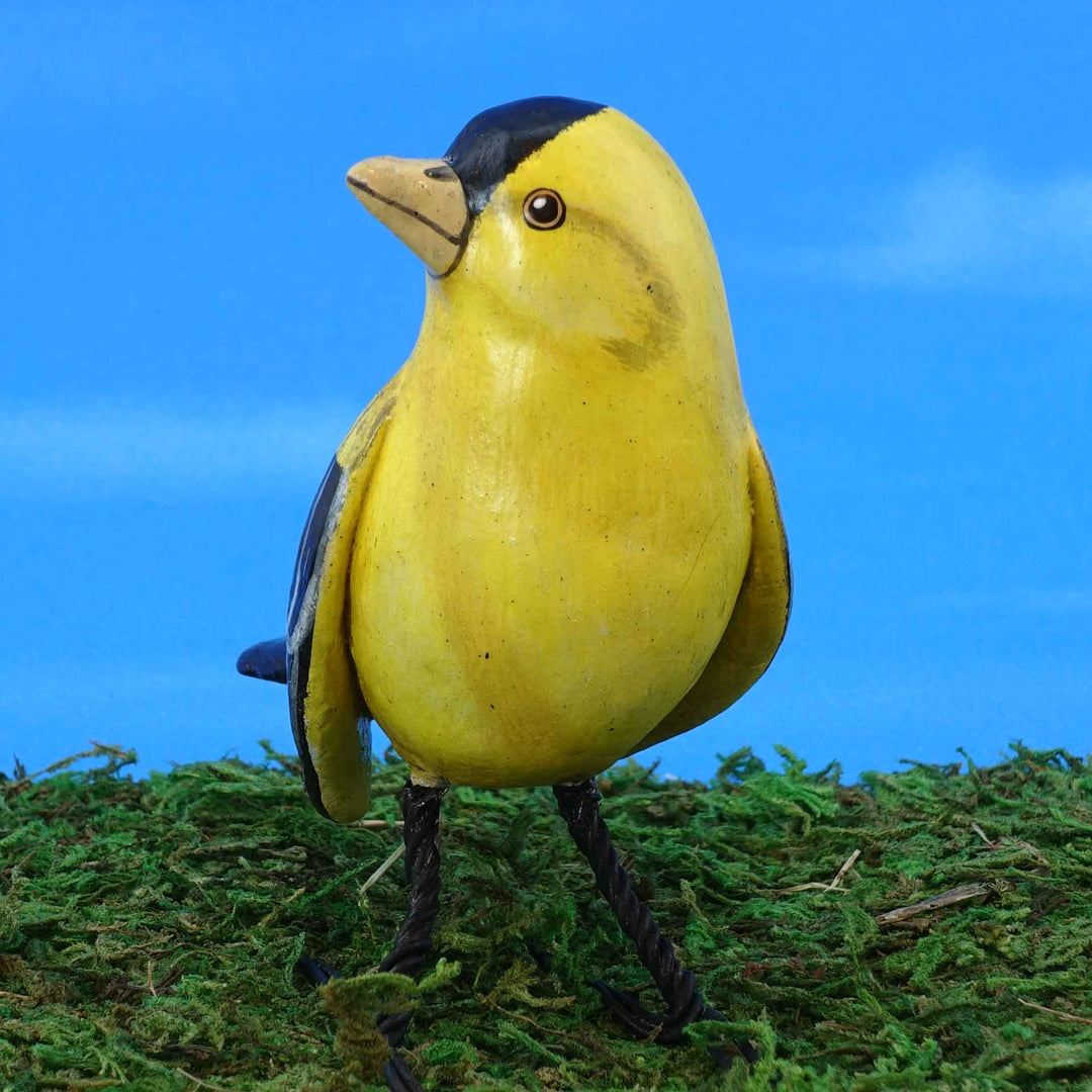 American Goldfinch Ceramic Figurine