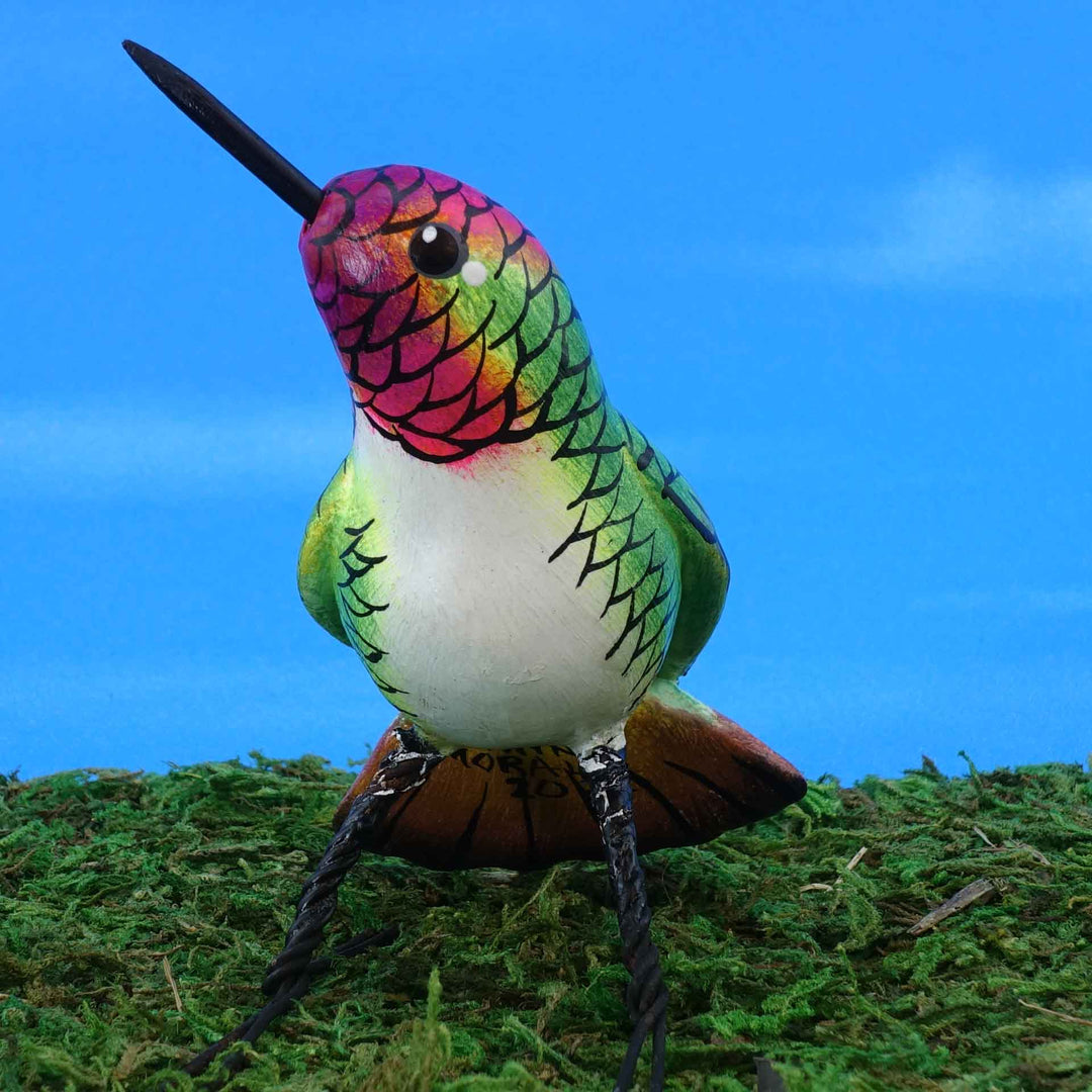 Anna's Hummingbird Ceramic Figurine