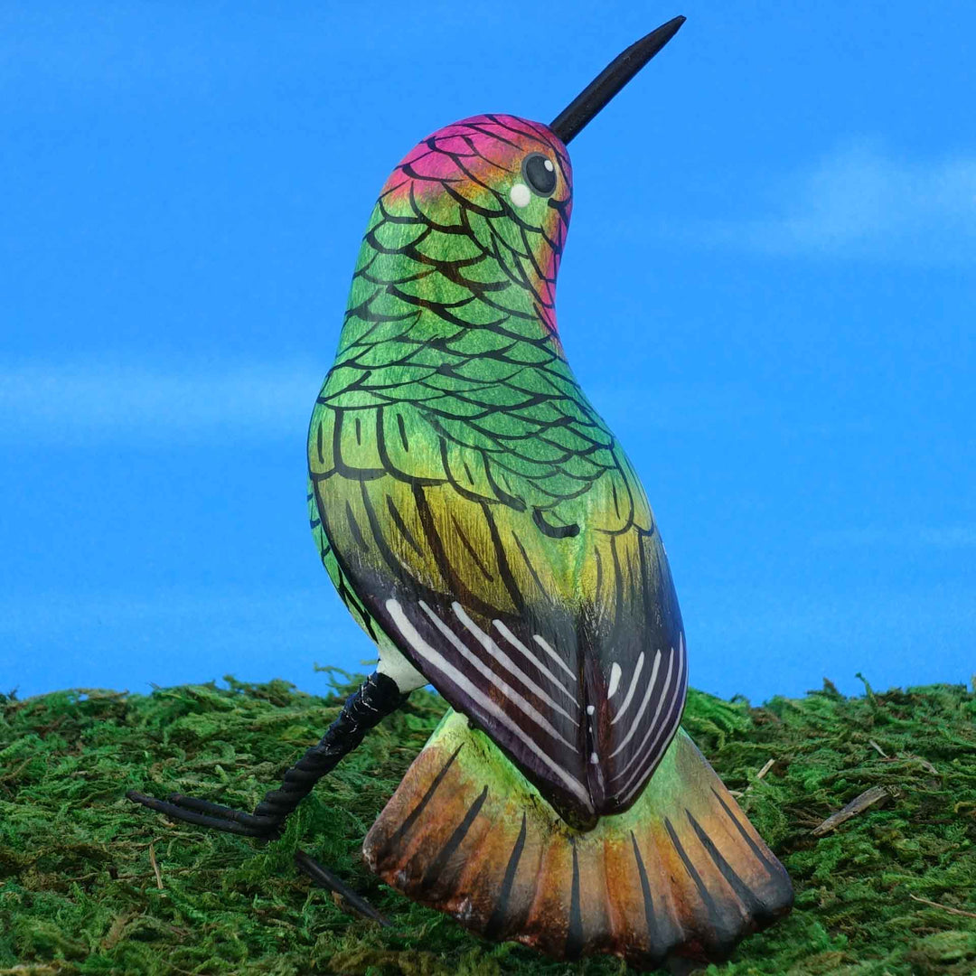 Anna's Hummingbird Ceramic Figurine