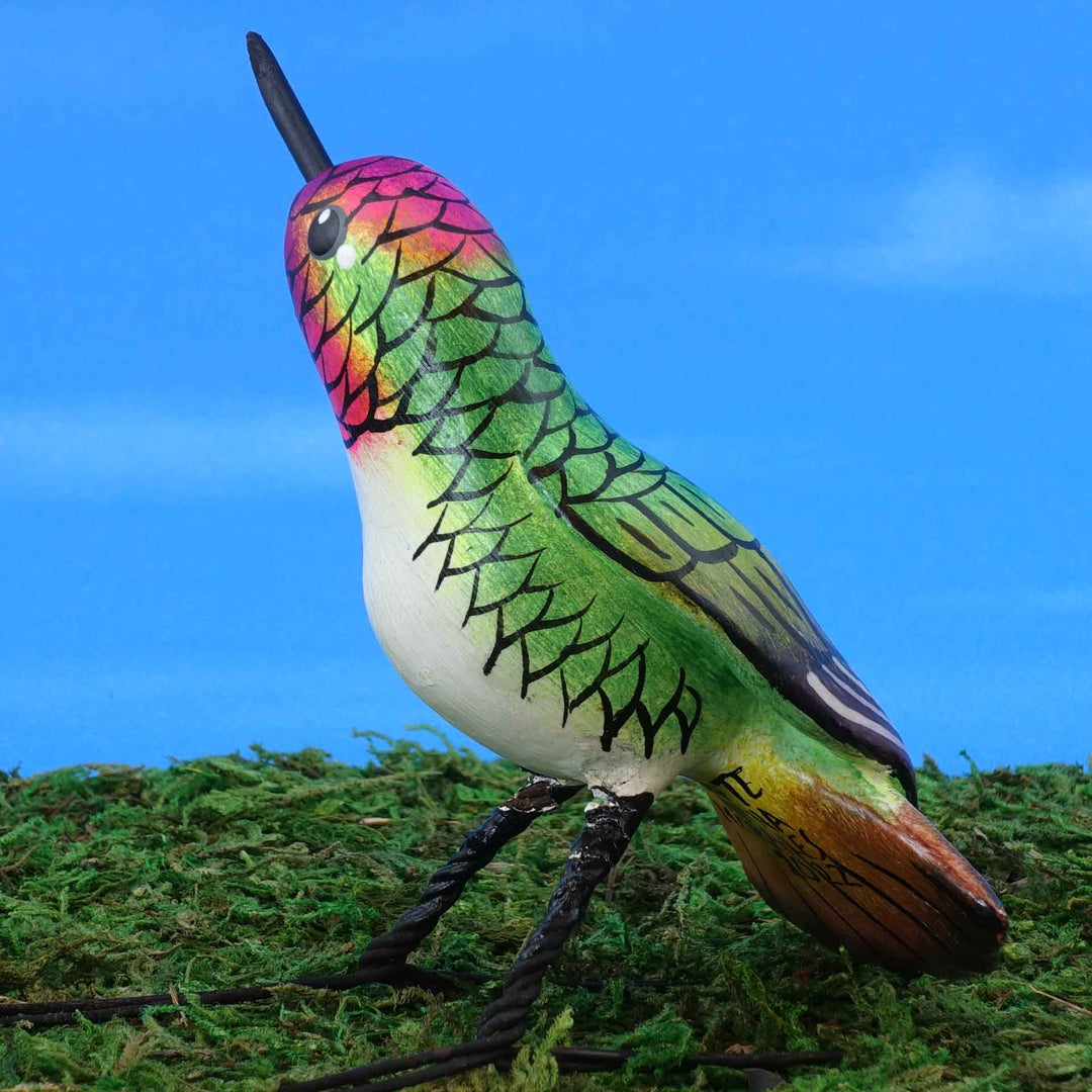 Anna's Hummingbird Ceramic Figurine