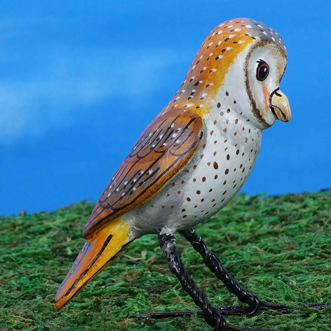 Barn Owl Ceramic Figurine