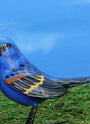 Blue Grosbeak Ceramic Figurine