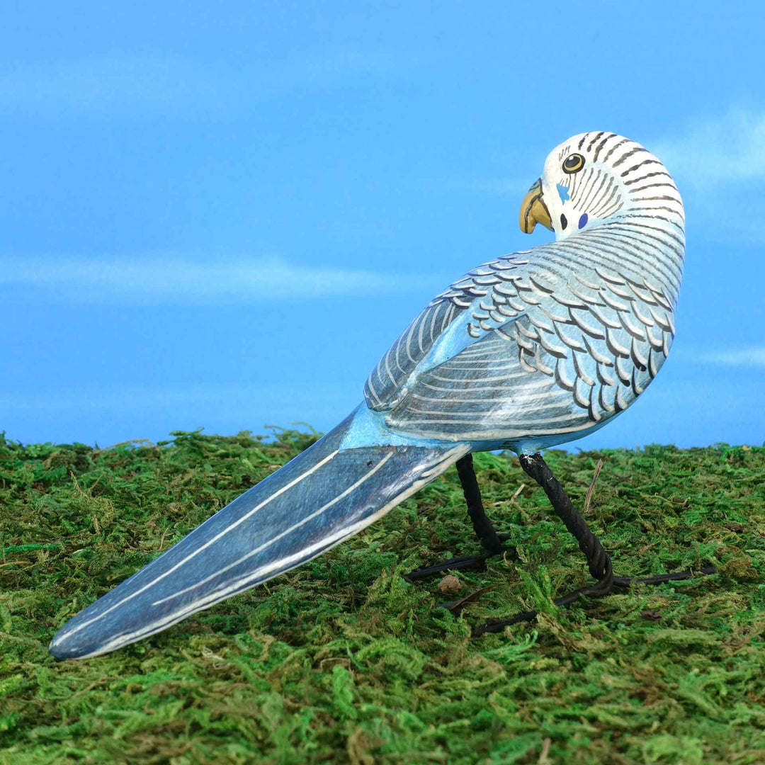 Budgerigar Ceramic Figurine