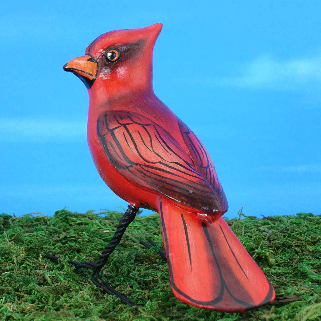 Cardinal Ceramic Figurine