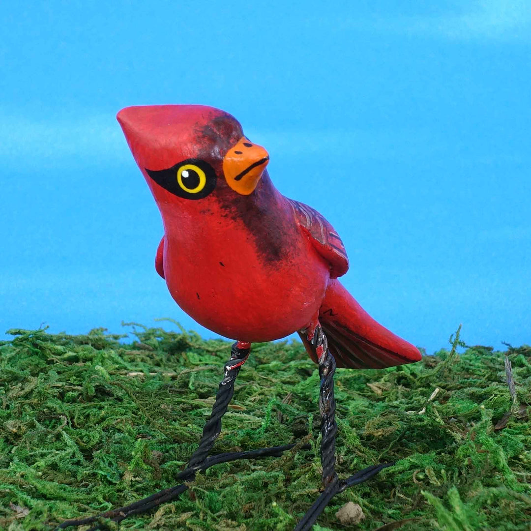 Cardinal Ceramic Figurine