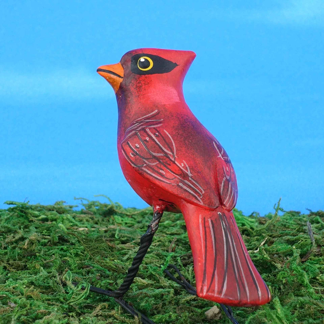 Cardinal Ceramic Figurine