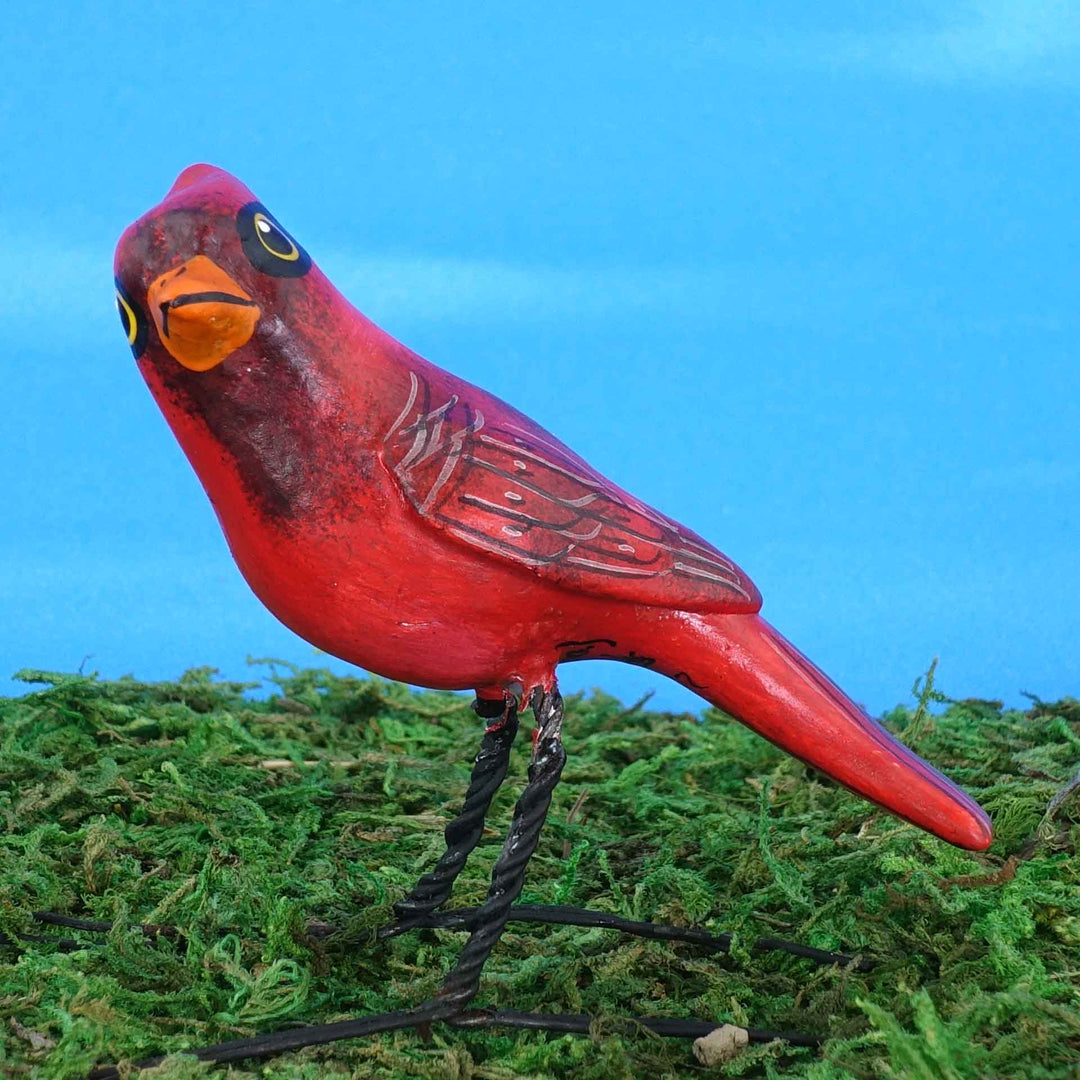 Cardinal Ceramic Figurine