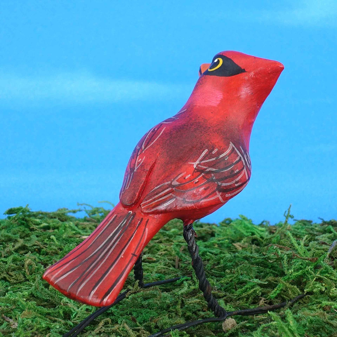 Cardinal Ceramic Figurine