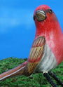 Common Rosefinch Ceramic Figurine