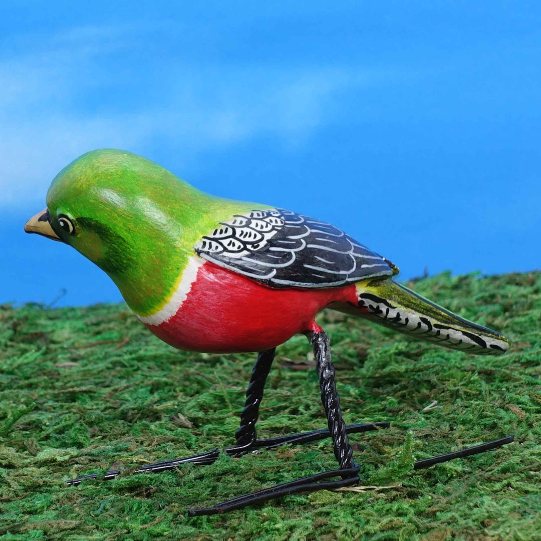 Elegant Trogon Ceramic Figurine