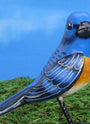 Lazuli Bunting Ceramic Figurine