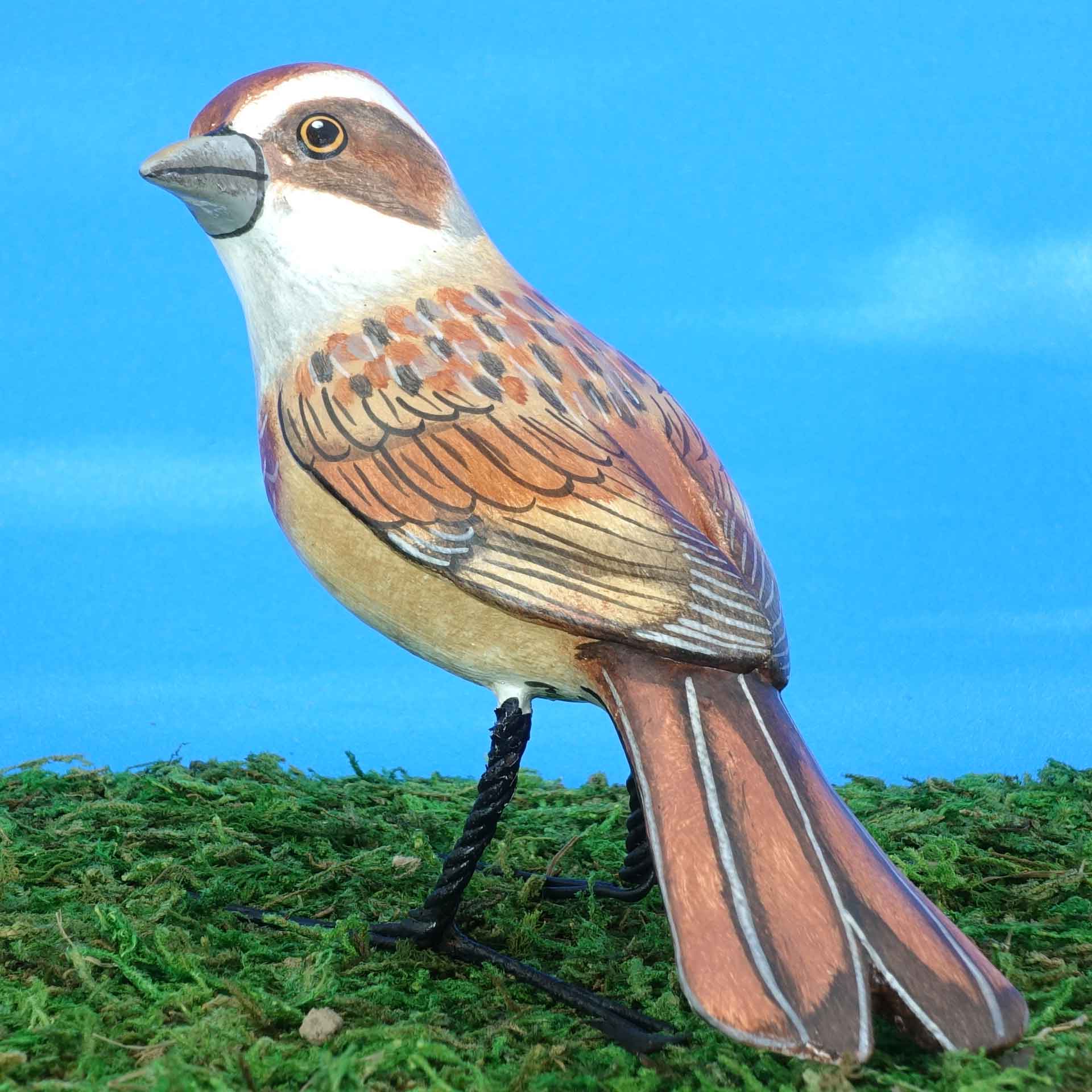 Meadow Bunting Ceramic Figurine – Alpha Omega Artisan