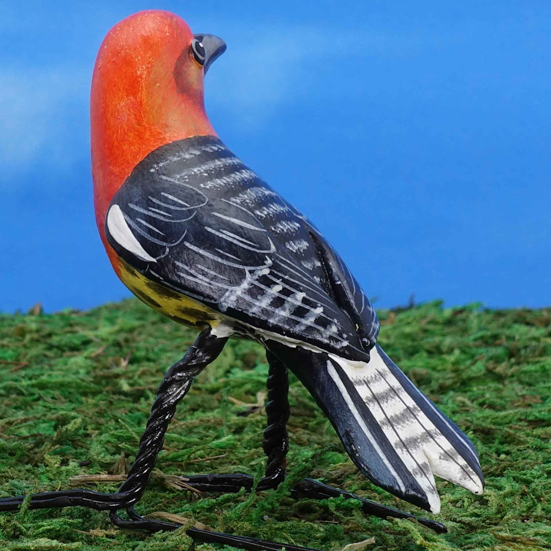 Red Breasted Sapsucker Ceramic Figurine