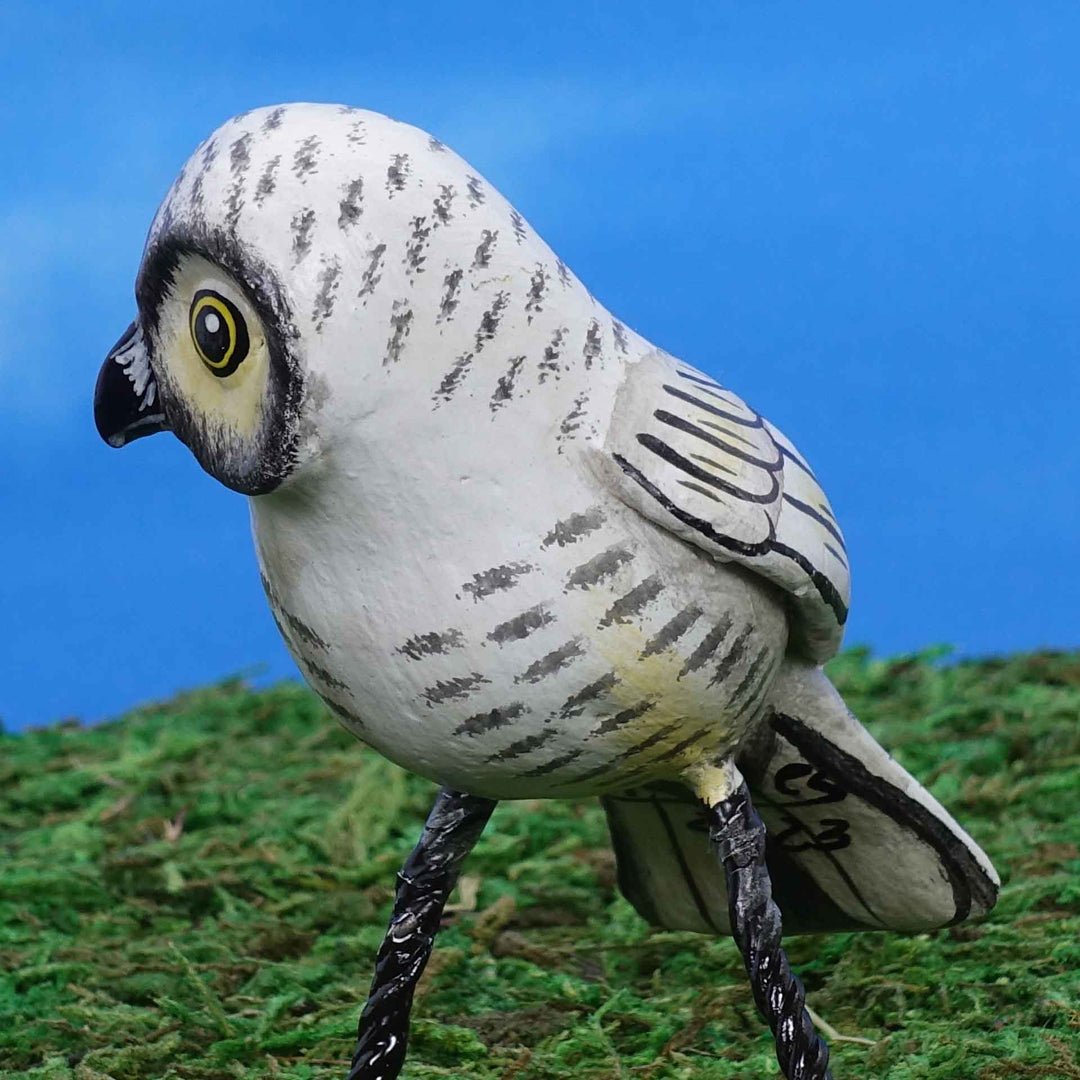 Snowy Owl Ceramic Figurine