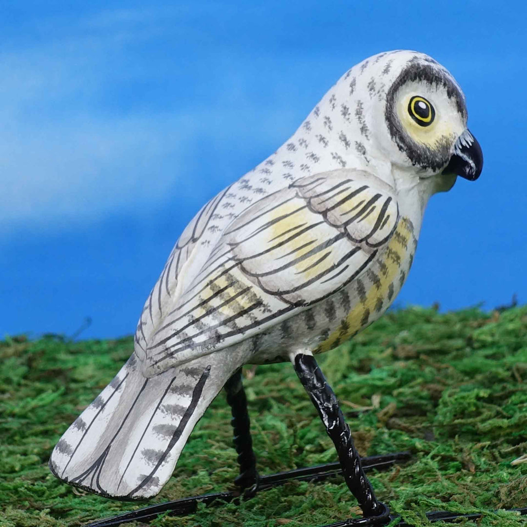 Snowy Owl Ceramic Figurine