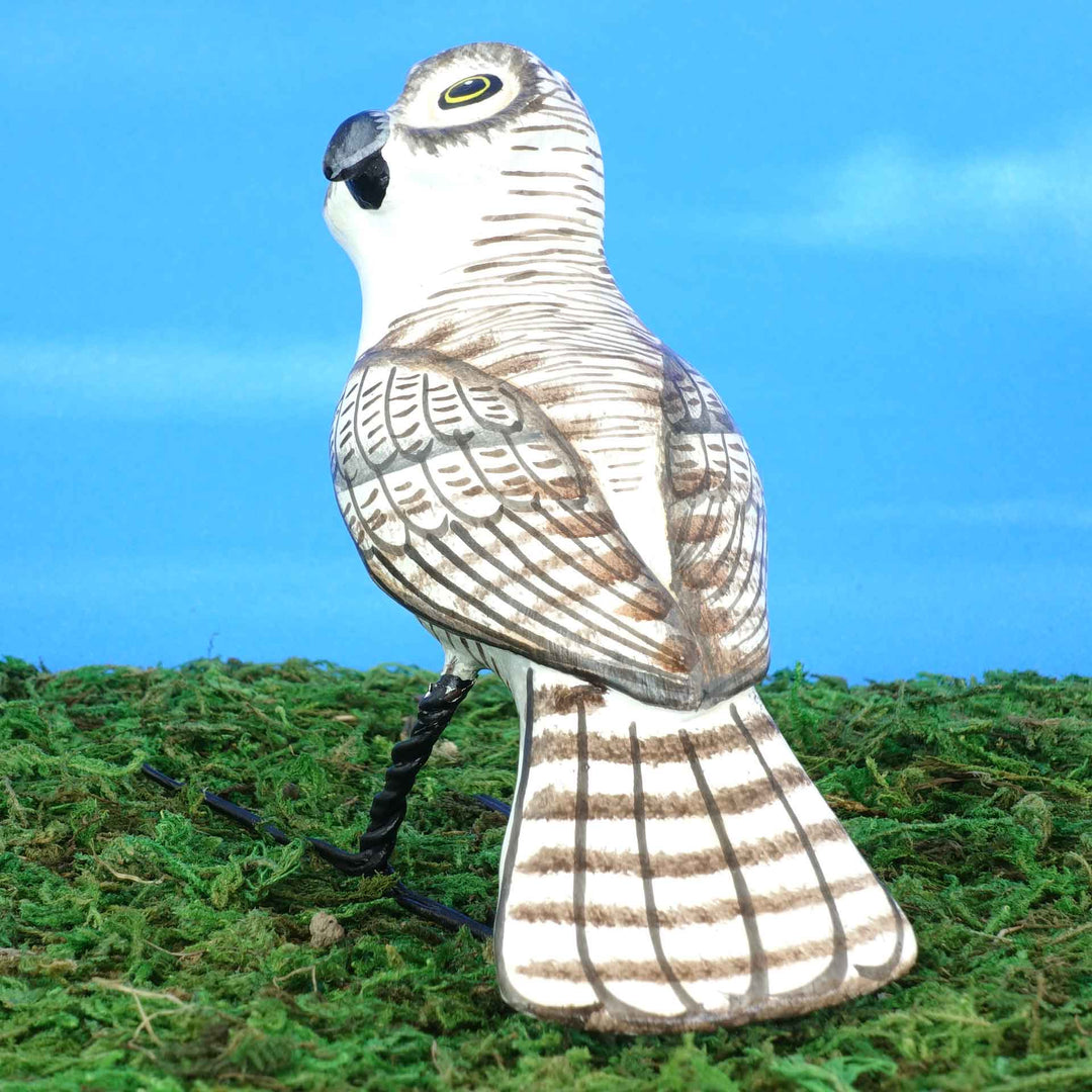 Snowy Owl Ceramic Figurine