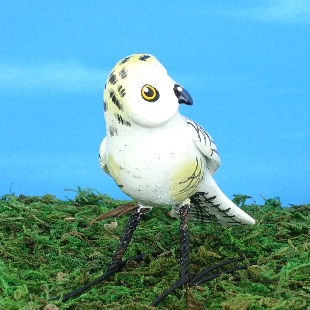 Snowy Owl Ceramic Figurine