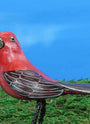 Scarlet Tanager Ceramic Figurine