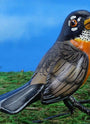 American robin ceramic figurine