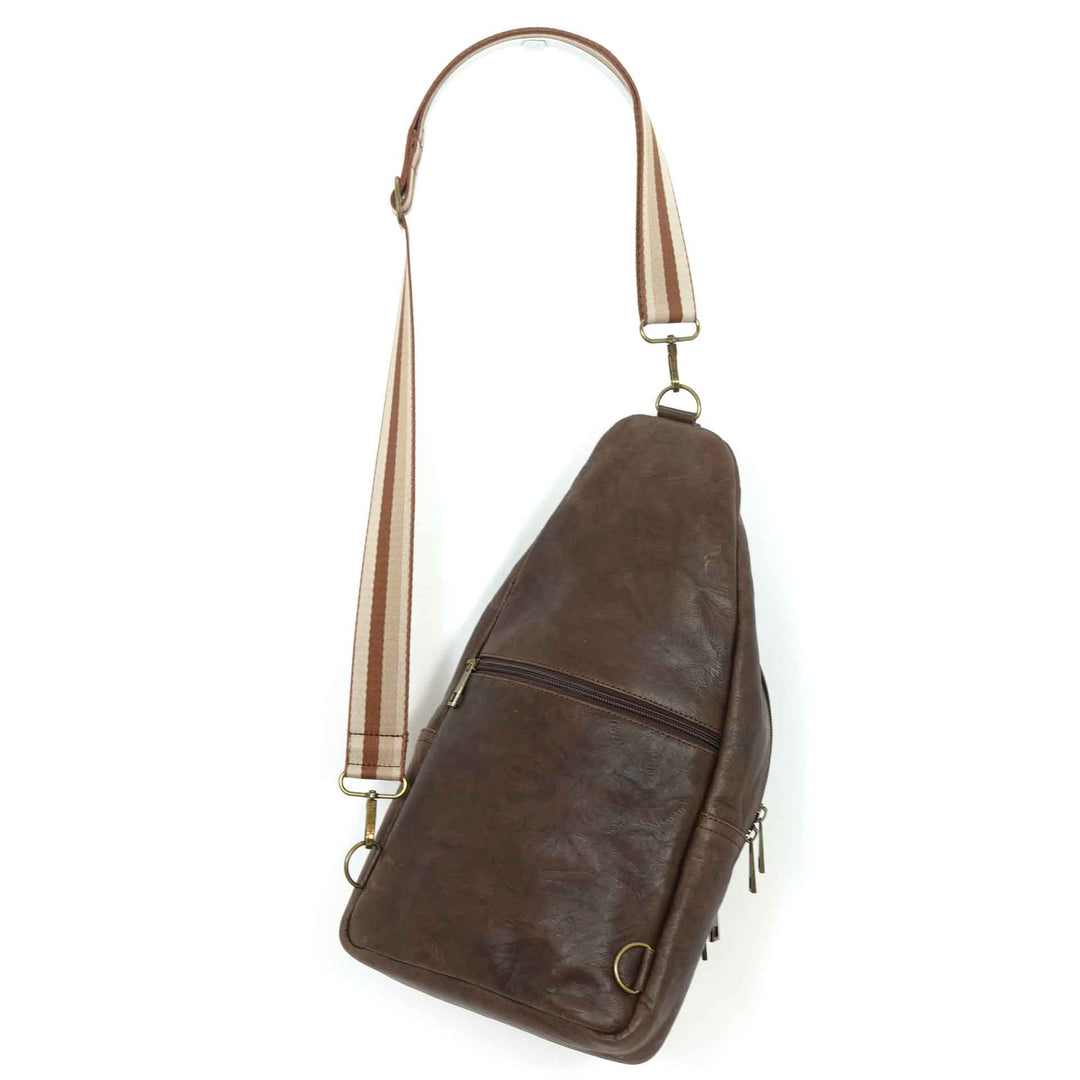 Artisanal Leather Sling Bag - Made in Guatemala