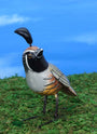 California Quail ceramic figurine