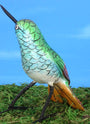 Ceramic figurine of an Emerald Hummingbird