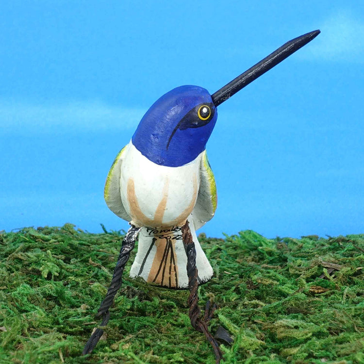 Ceramic figurine of a Jacobin Hummingbird