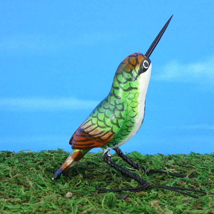 Ceramic figurine of a Mango Hummingbird