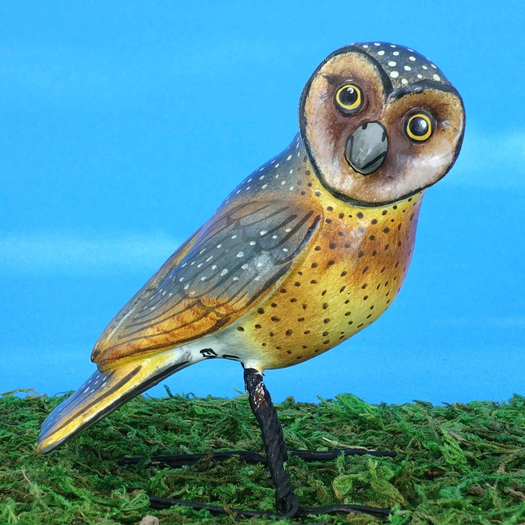 Ceramic Owl Figurine-Handmade in Guatemala