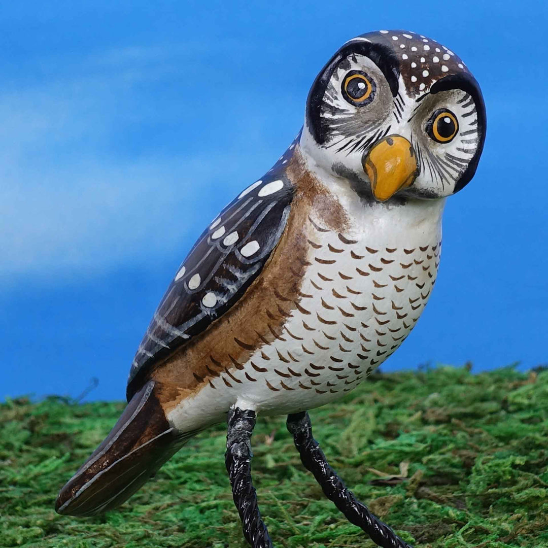 Ceramic Owl Figurine-Handmade in Guatemala