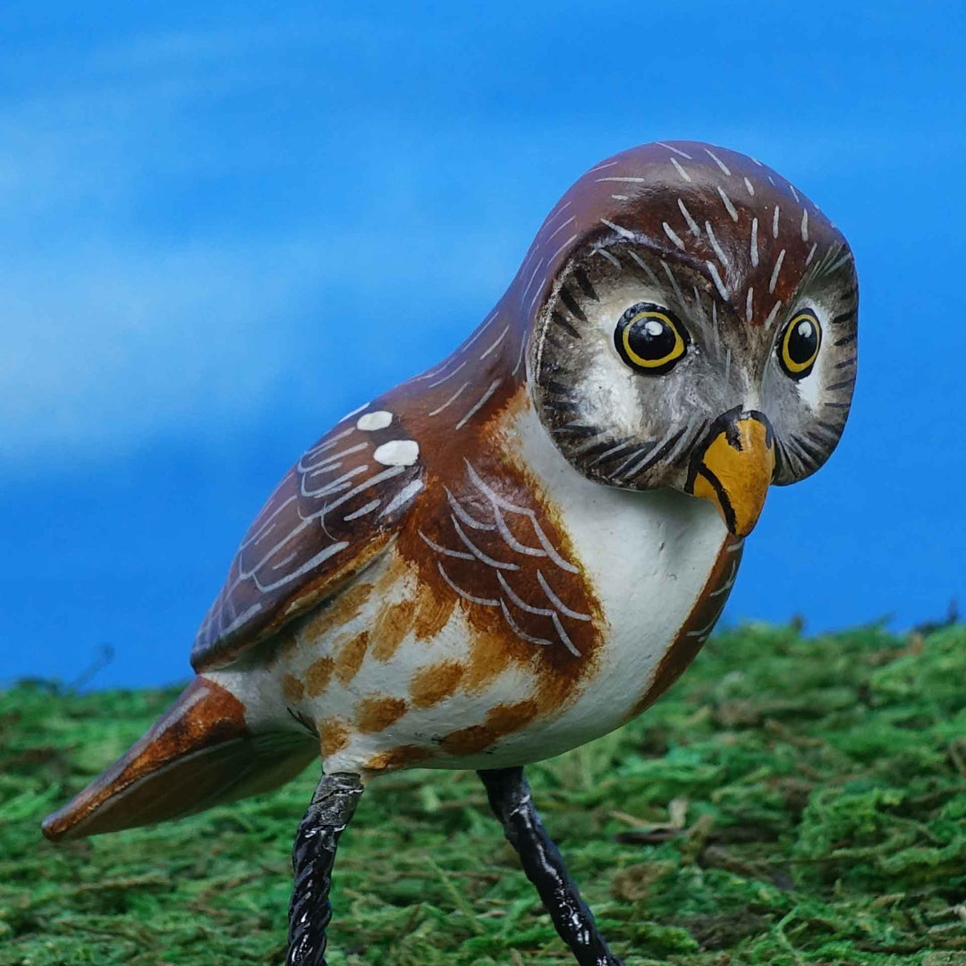 Ceramic Owl Figurine-Handmade in Guatemala