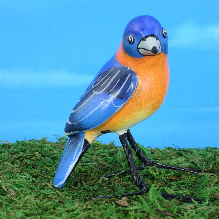 Bluebird ceramic figurine