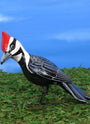 Pileated Woodpecker ceramic figurine