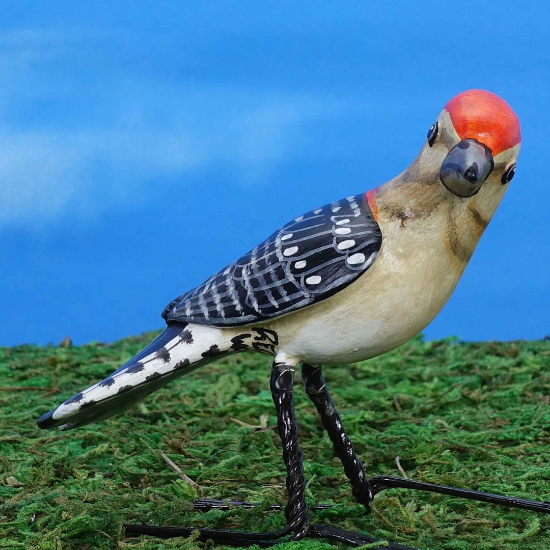 Red-bellied Woodpecker ceramic figurine