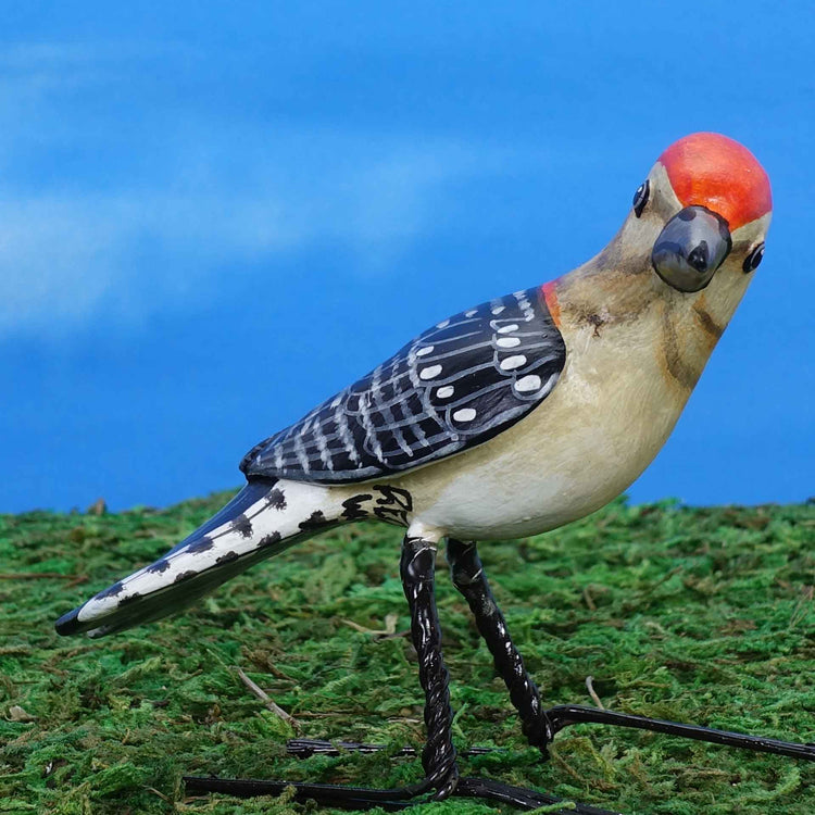 Red-bellied Woodpecker ceramic figurine
