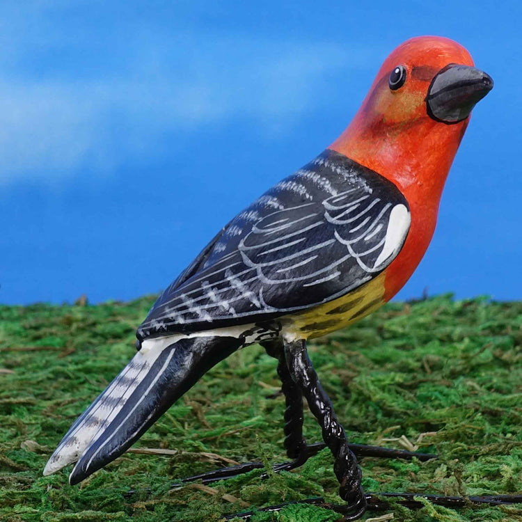Red Breasted Sapsucker ceramic figurine