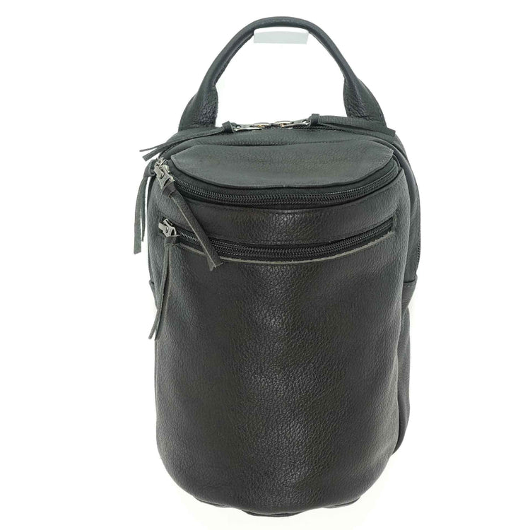 Handmade chest pack in an ebony black color