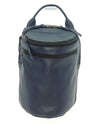 Handmade chest pack in a dark blue leather