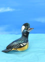Hooded Merganser ceramic figurine
