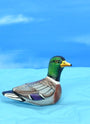 Mallard duck ceramic figurine