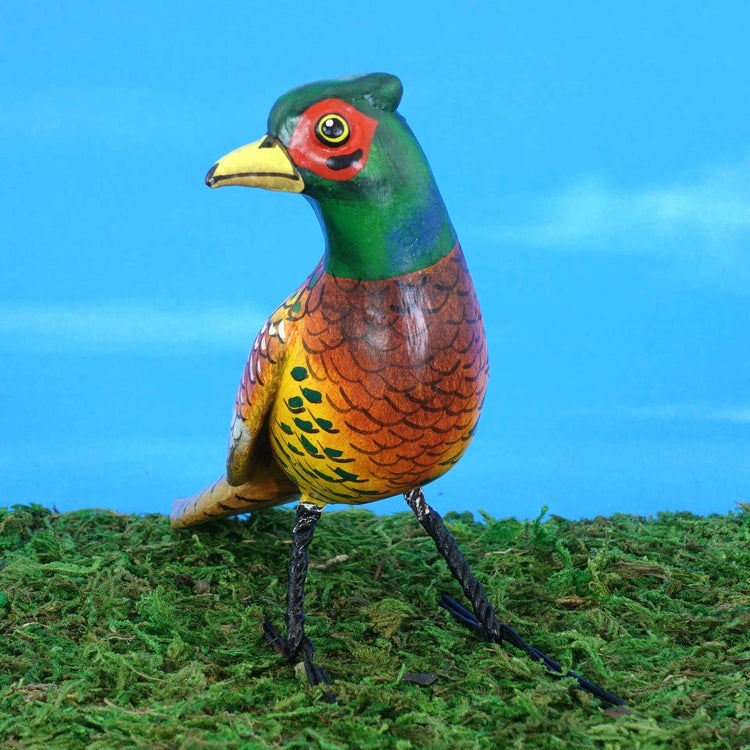 Ring-Necked Pheasant ceramic figurine