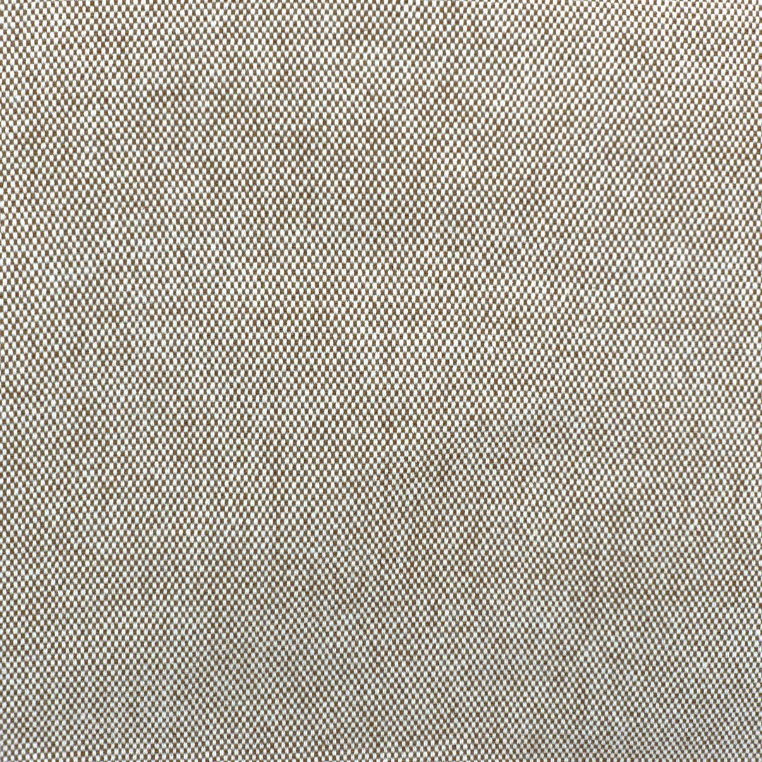 Brown and white pixelated fabric, used as a liner in a tote bag