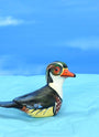 Wood Duck ceramic figurine