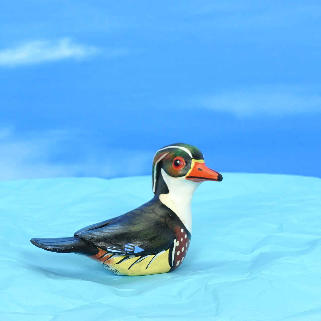 Wood Duck ceramic figurine