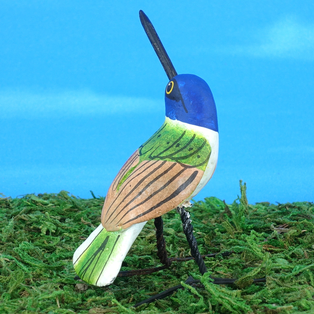 Jacobin Hummingbird Ceramic Figurine